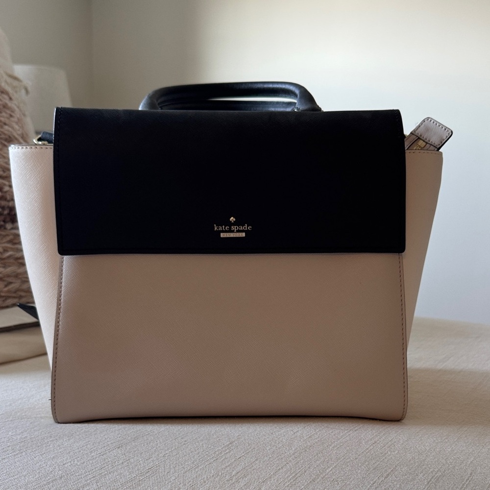 Kate Spade Black and Tan Satchel